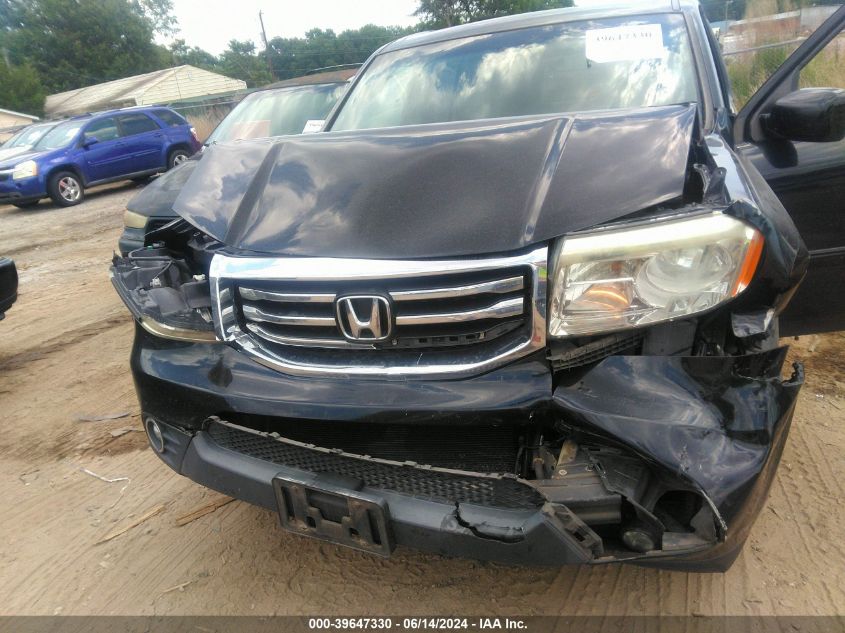 2013 Honda Pilot Ex-L VIN: 5FNYF3H56DB037080 Lot: 39647330