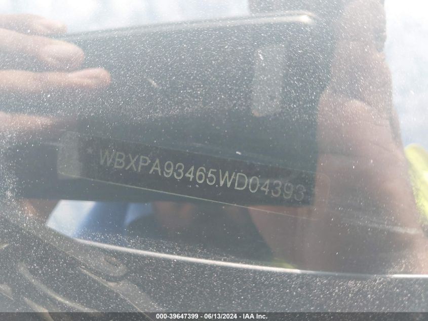 2005 BMW X3 3.0I VIN: WBXPA93465WD04393 Lot: 39647399