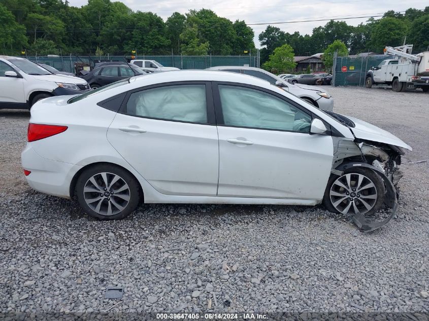 2017 Hyundai Accent Value Edition VIN: KMHCT4AE1HU330882 Lot: 39647405