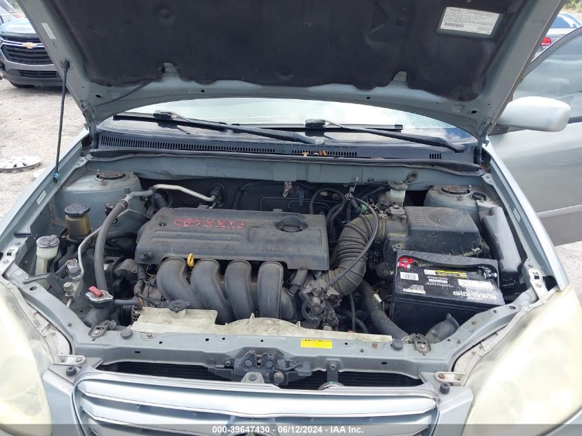 2003 Toyota Corolla Le VIN: 1NXBR32E43Z022391 Lot: 39647430