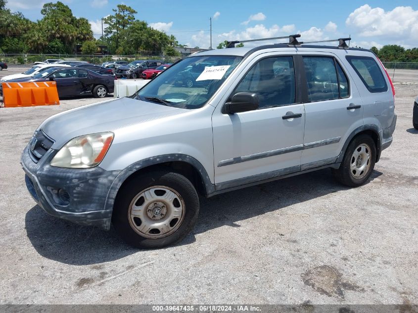 2005 Honda Cr-V Lx VIN: SHSRD685X5U307658 Lot: 39647435