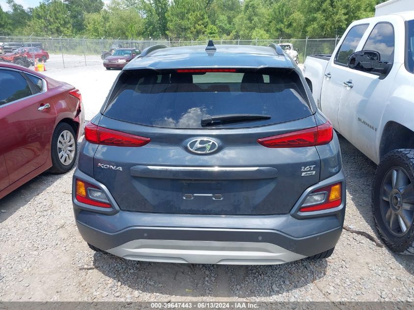 2021 Hyundai Kona Ultimate VIN: KM8K5CA58MU677006 Lot: 39647443