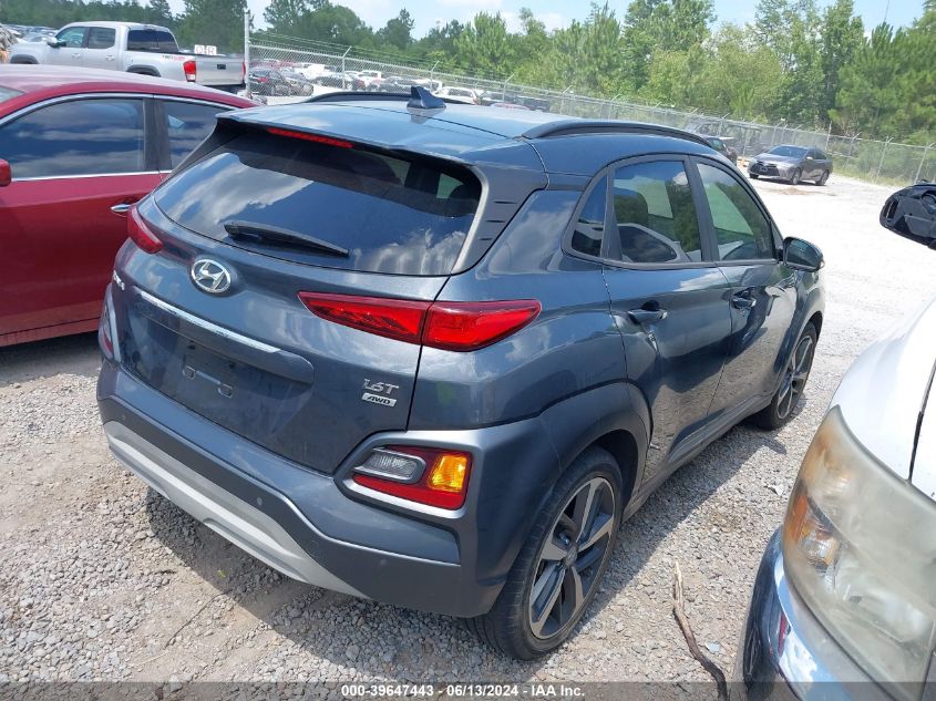 2021 Hyundai Kona Ultimate VIN: KM8K5CA58MU677006 Lot: 39647443