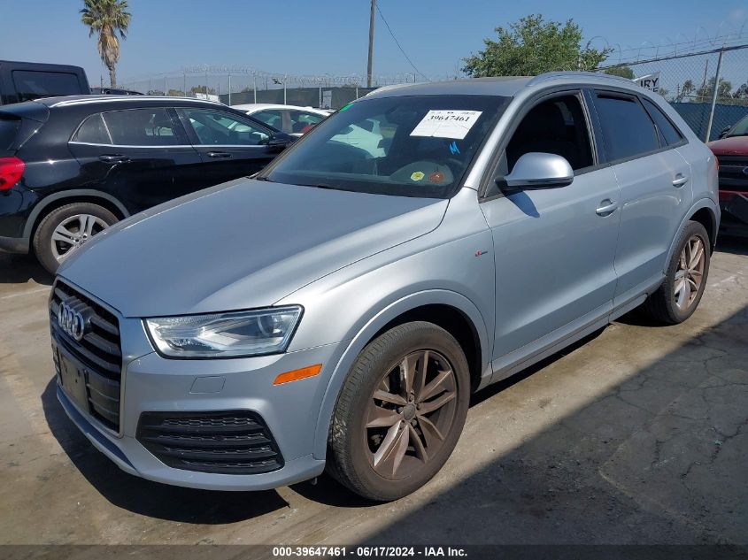 2018 Audi Q3 2.0T Premium/2.0T Sport Premium VIN: WA1BCCFS4JR020818 Lot: 39647461