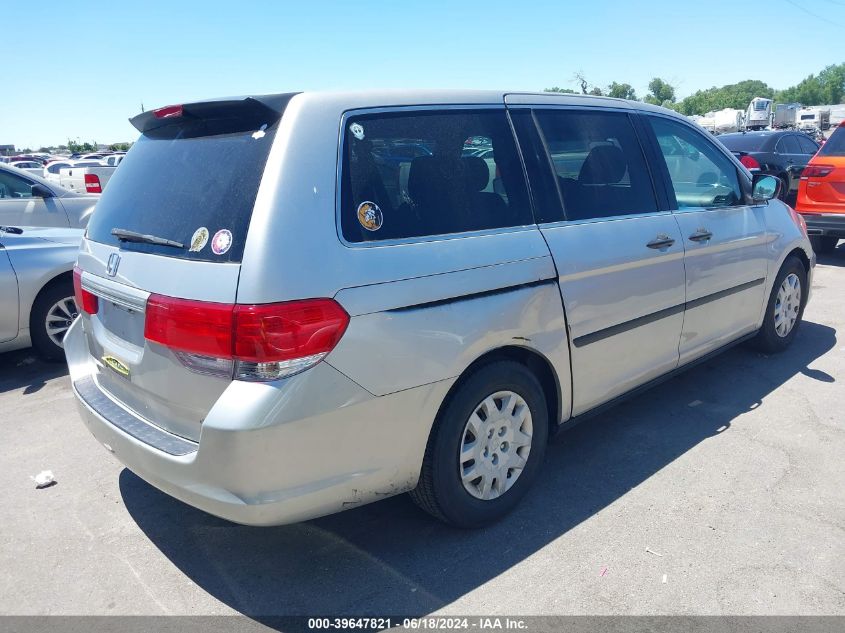 2008 Honda Odyssey Lx VIN: 5FNRL38248B028290 Lot: 39647821