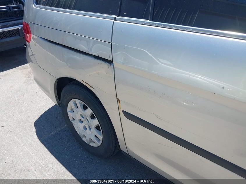 2008 Honda Odyssey Lx VIN: 5FNRL38248B028290 Lot: 39647821