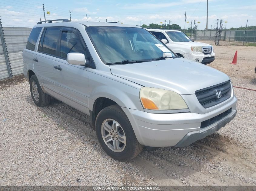 2004 Honda Pilot Ex-L VIN: 2HKYF18574H512435 Lot: 39647869