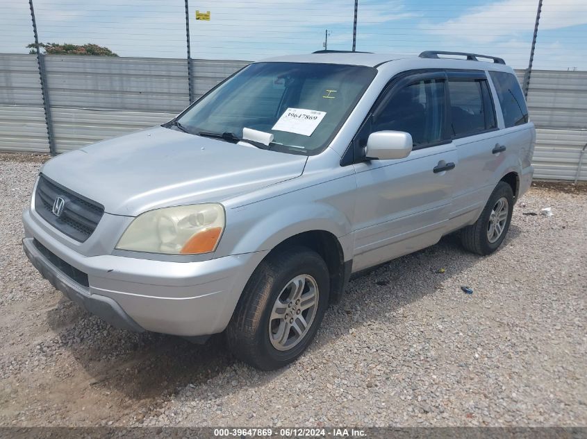 2004 Honda Pilot Ex-L VIN: 2HKYF18574H512435 Lot: 39647869