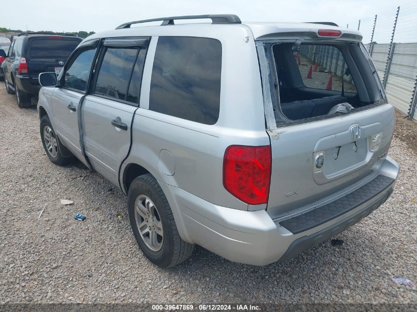 2004 Honda Pilot Ex-L VIN: 2HKYF18574H512435 Lot: 39647869