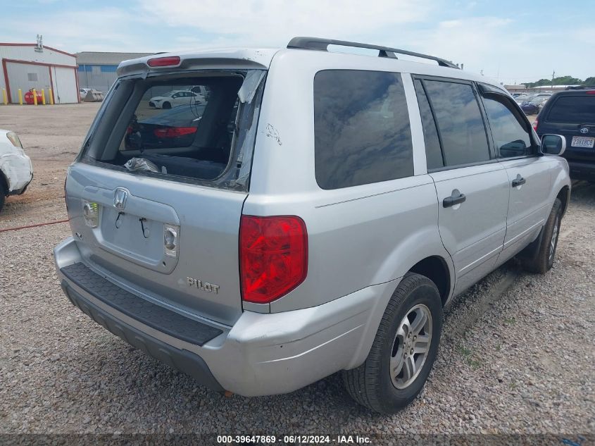 2004 Honda Pilot Ex-L VIN: 2HKYF18574H512435 Lot: 39647869