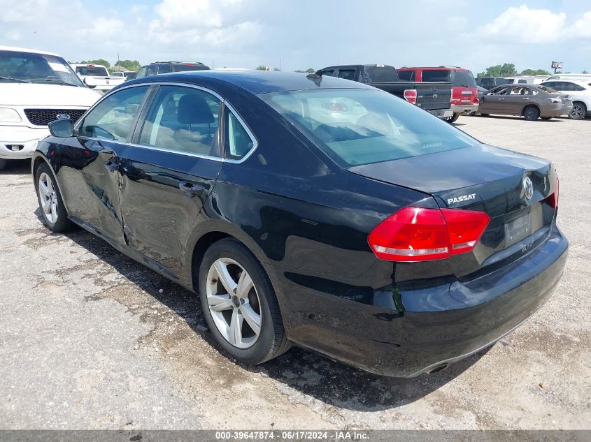 2013 Volkswagen Passat 2.5L Se VIN: 1VWBP7A39DC016026 Lot: 39647874