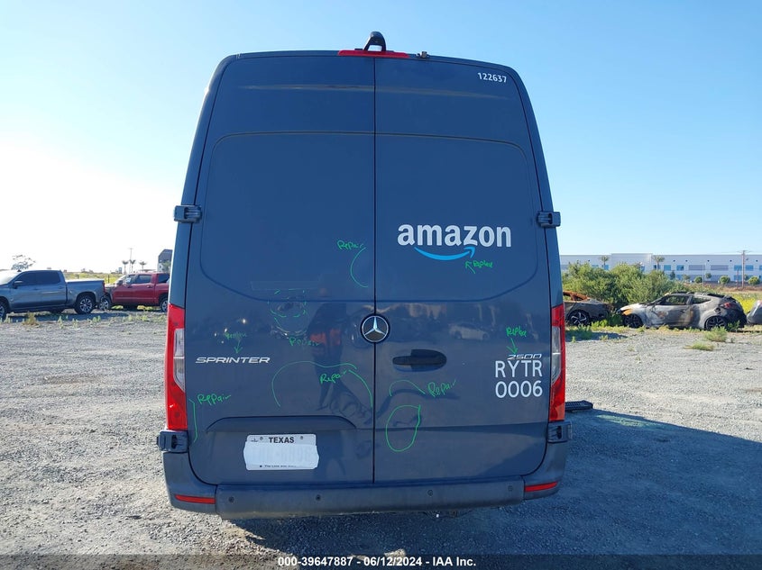 2019 MERCEDES-BENZ SPRINTER 2500 HIGH ROOF V6 VIN: WD4PF1CD5KP137680