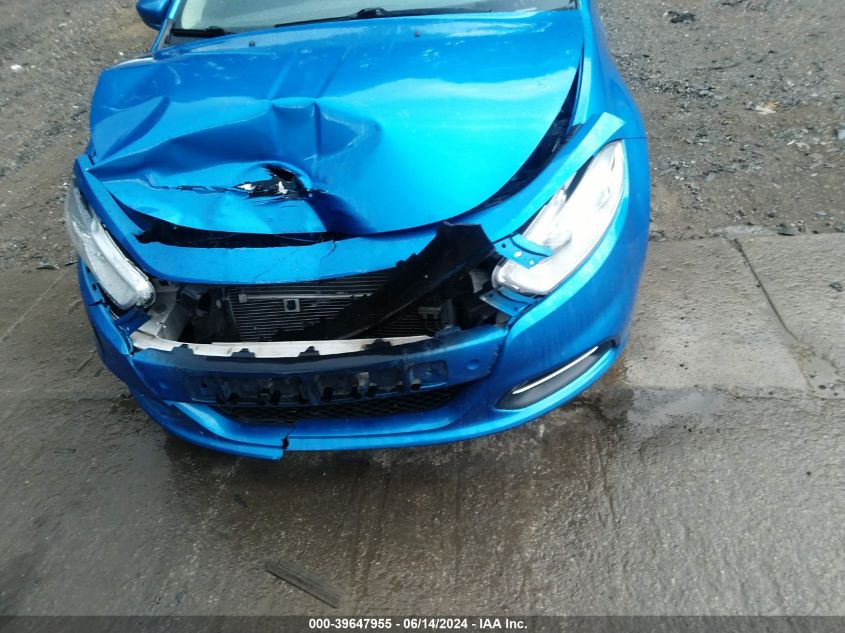 2016 Dodge Dart Sxt VIN: 1C3CDFBB6GD515899 Lot: 39647955