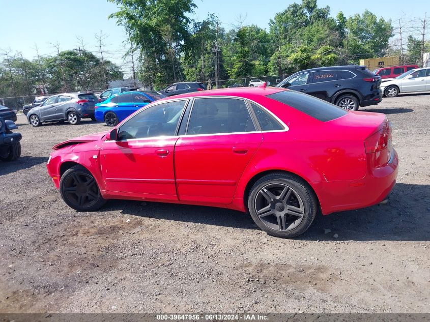 2007 Audi A4 2.0T VIN: WAUDF78E77A171936 Lot: 39647956