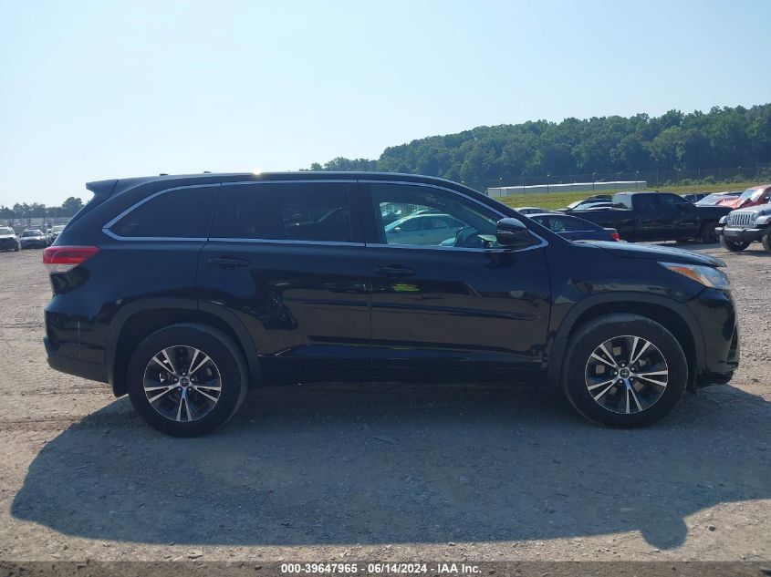 2017 Toyota Highlander Le Plus VIN: 5TDBZRFH9HS380836 Lot: 39647965