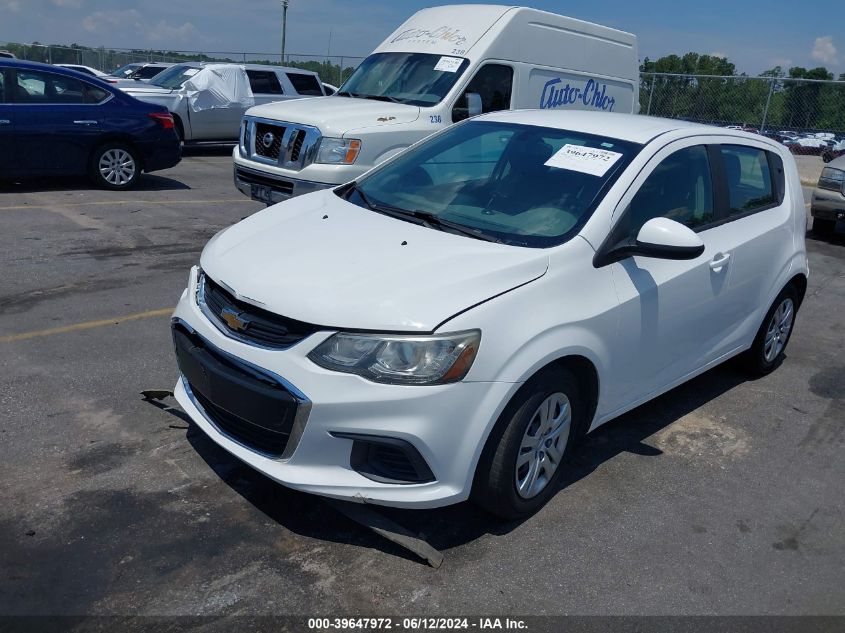 2017 Chevrolet Sonic Lt Auto VIN: 1G1JG6SH5H4166968 Lot: 39647972