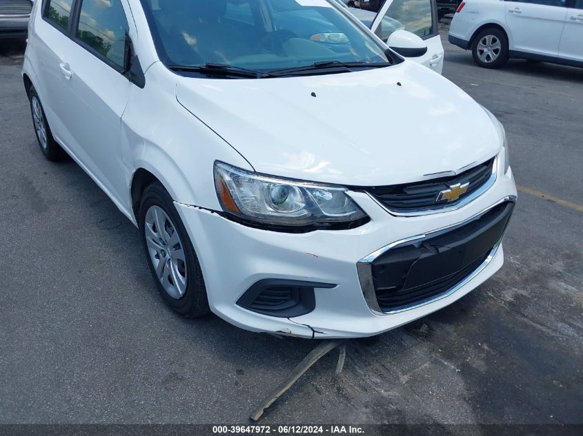 2017 Chevrolet Sonic Lt Auto VIN: 1G1JG6SH5H4166968 Lot: 39647972