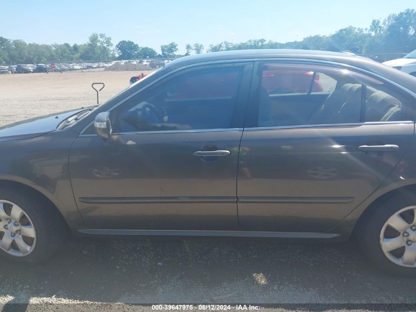 2009 Kia Optima Lx VIN: KNAGE228795292158 Lot: 39647975