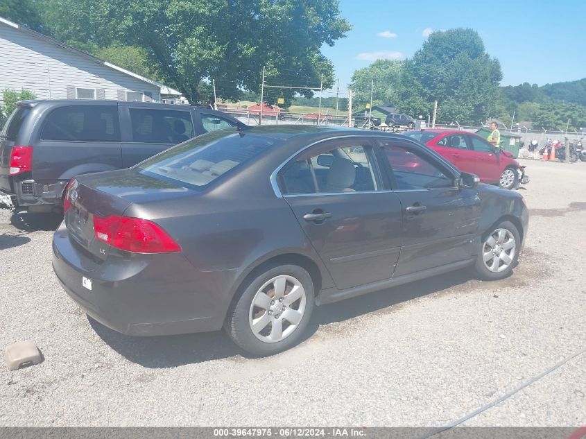 2009 Kia Optima Lx VIN: KNAGE228795292158 Lot: 39647975