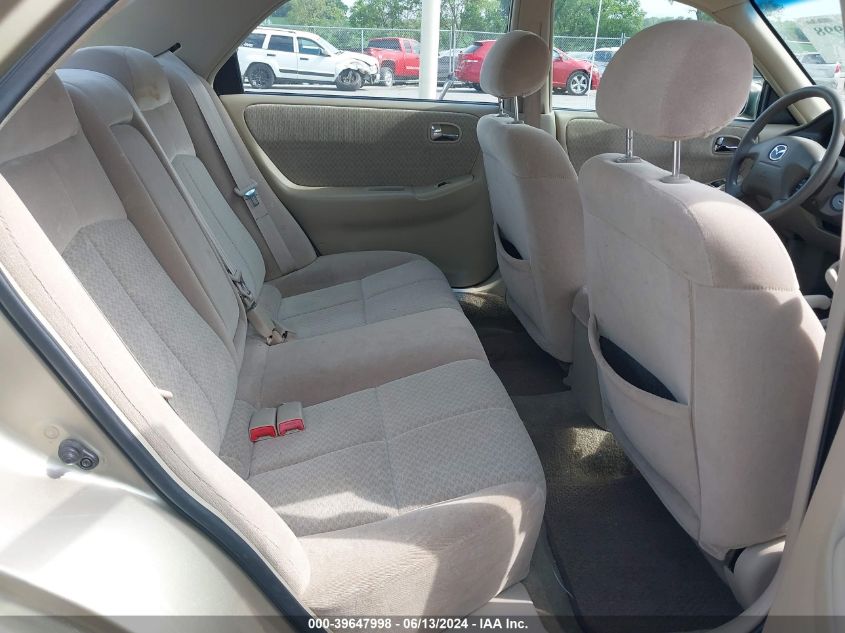 2001 Mazda 626 Es/Lx VIN: 1YVGF22C315226161 Lot: 39647998