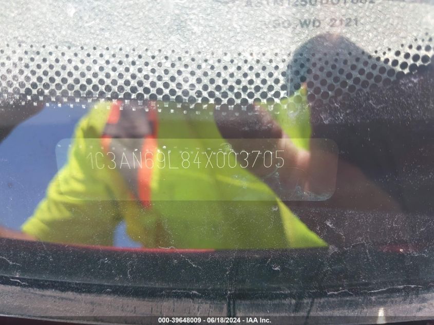 2004 Chrysler Crossfire VIN: 1C3AN69L84X003705 Lot: 39648009