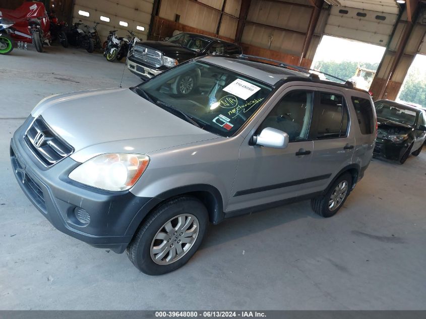 2005 Honda Cr-V Ex VIN: SHSRD78855U333424 Lot: 39648080