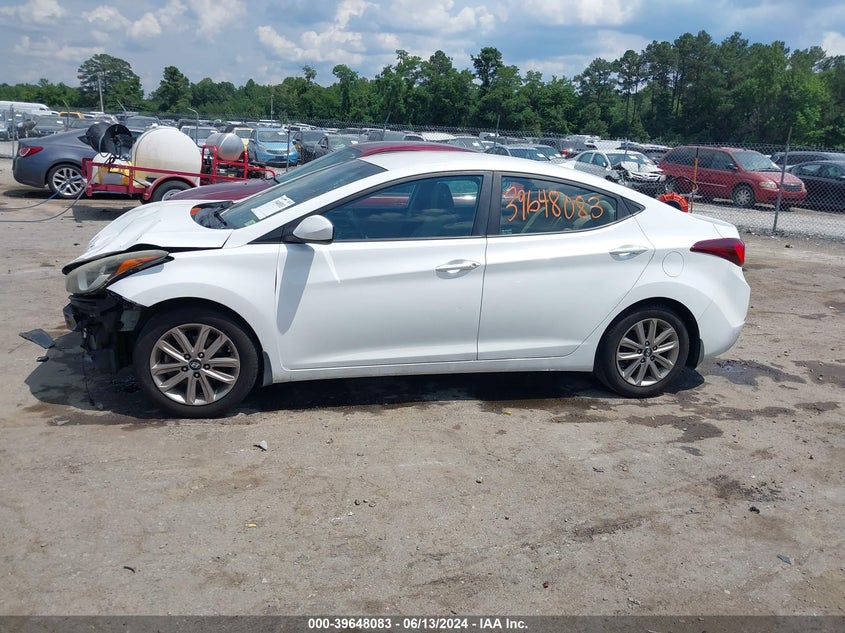 2014 Hyundai Elantra Se VIN: 5NPDH4AEXEH480442 Lot: 39648083