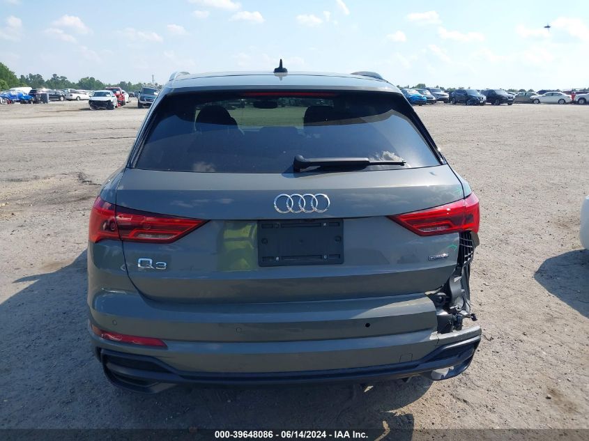 2021 Audi Q3 Premium 45 Tfsi S Line Quattro Tiptronic VIN: WA1DECF32M1103291 Lot: 39648086