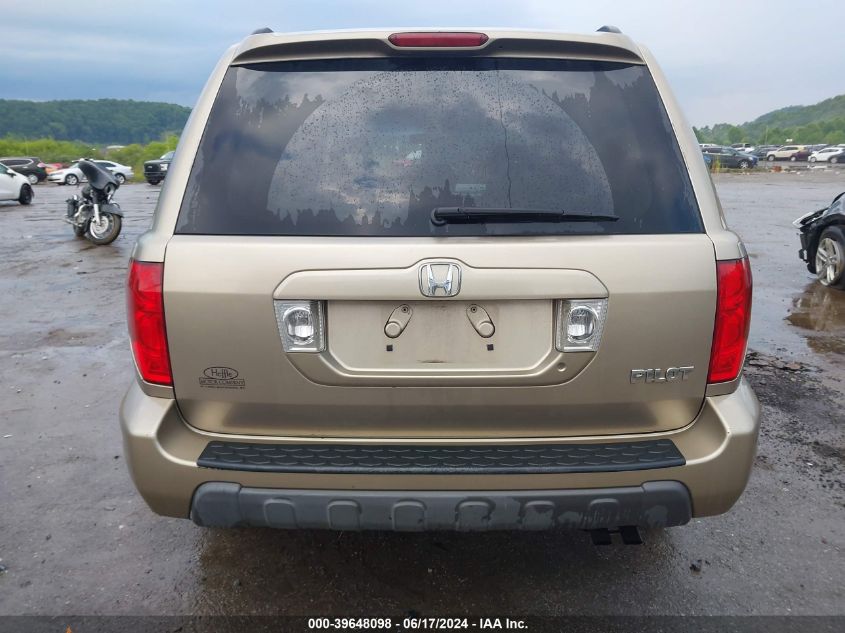 2005 Honda Pilot Ex-L VIN: 5FNYF18575B015448 Lot: 39648098