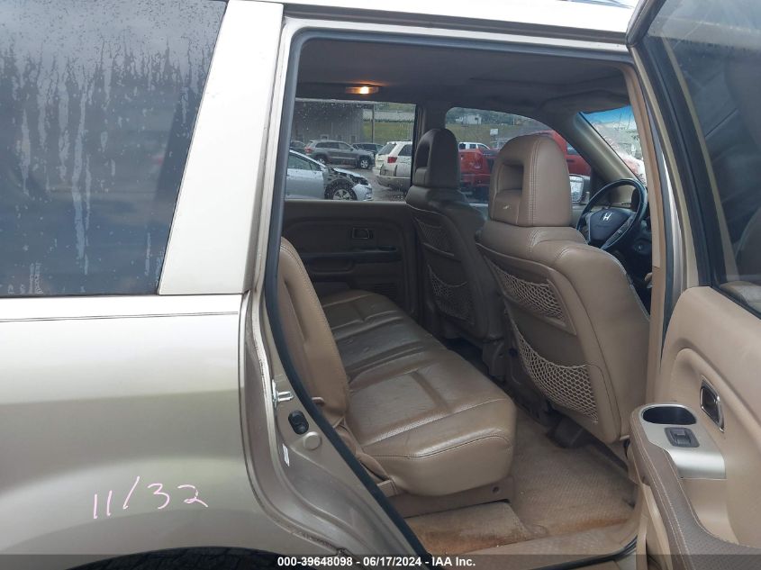 2005 Honda Pilot Ex-L VIN: 5FNYF18575B015448 Lot: 39648098