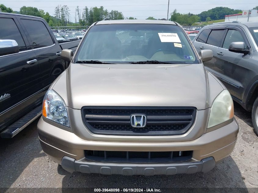 2005 Honda Pilot Ex-L VIN: 5FNYF18575B015448 Lot: 39648098