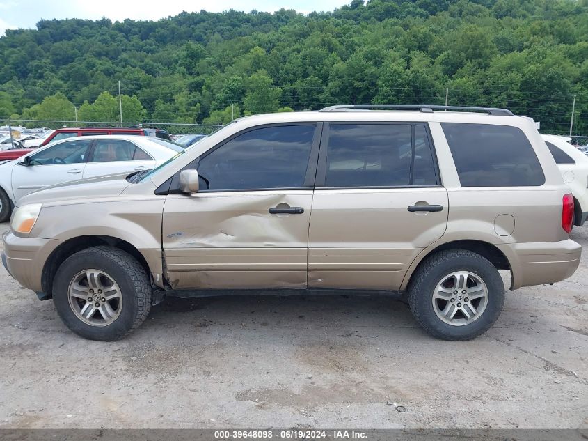 2005 Honda Pilot Ex-L VIN: 5FNYF18575B015448 Lot: 39648098