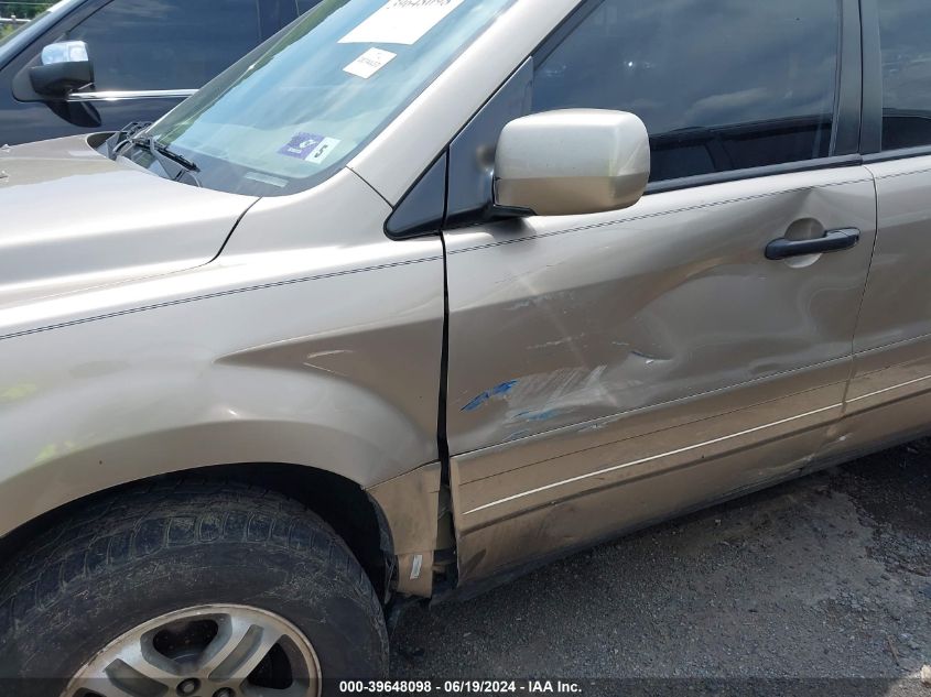 2005 Honda Pilot Ex-L VIN: 5FNYF18575B015448 Lot: 39648098