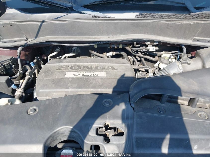 2009 Honda Pilot Ex-L VIN: 5FNYF38599B016196 Lot: 39648100