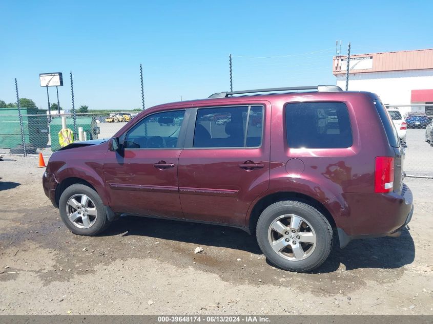2011 Honda Pilot Ex-L VIN: 5FNYF3H59BB026426 Lot: 39648174