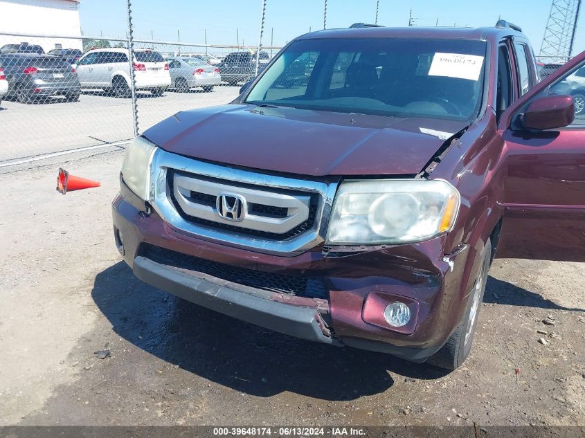 2011 Honda Pilot Ex-L VIN: 5FNYF3H59BB026426 Lot: 39648174