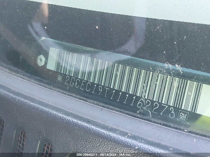 2001 Chevrolet Silverado 1500 Ls VIN: 2GCEC19T111162273 Lot: 39648211