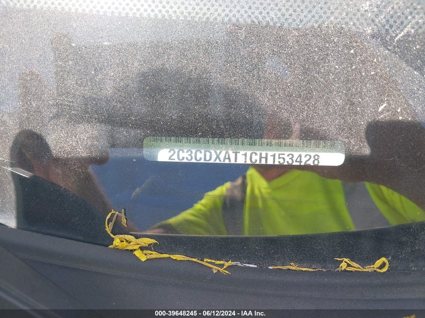 2012 Dodge Charger Police VIN: 2C3CDXAT1CH153428 Lot: 39648245