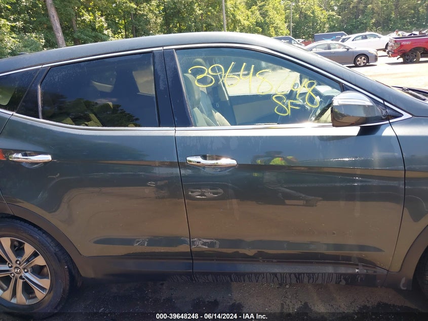 2013 Hyundai Santa Fe Sport VIN: 5XYZU3LBXDG124237 Lot: 39648248