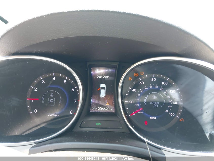 2013 Hyundai Santa Fe Sport VIN: 5XYZU3LBXDG124237 Lot: 39648248