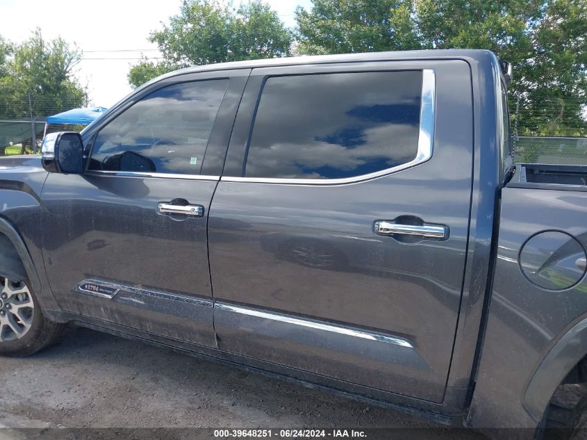 2022 Toyota Tundra 1794 Edition VIN: 5TFMA5DB3NX022189 Lot: 39648251