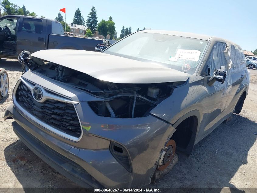 2021 Toyota Highlander L/Le VIN: 5TDBZRBH8MS544237 Lot: 39648267