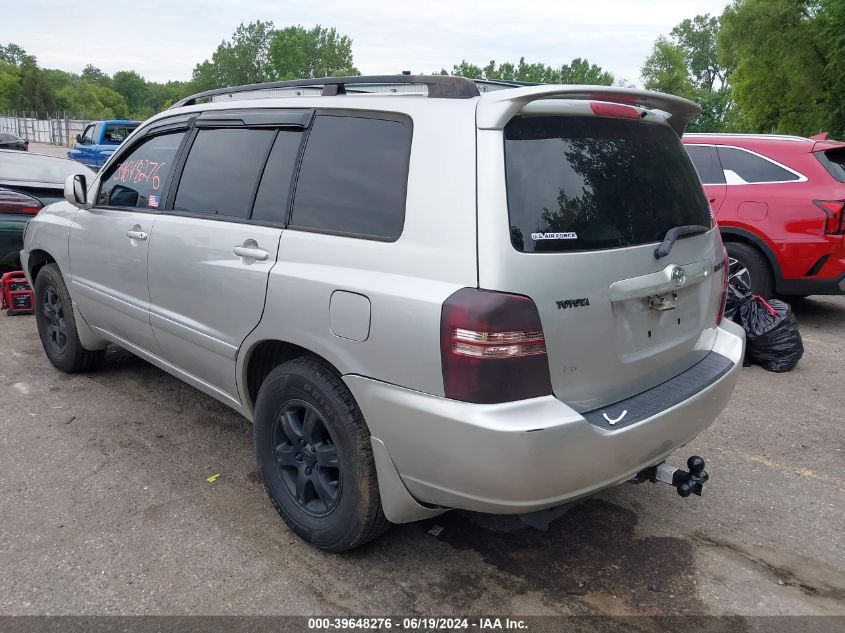2002 Toyota Highlander Limited VIN: JTEHF21A920049832 Lot: 39648276