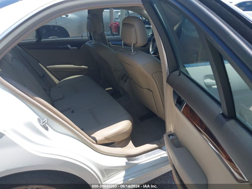 2012 Mercedes-Benz C 250 Luxury/Sport VIN: WDDGF4HBXCA610485 Lot: 39648283