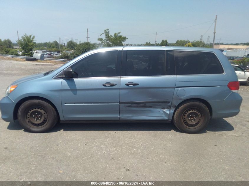 2009 Honda Odyssey Lx VIN: 5FNRL38299B039920 Lot: 39648296