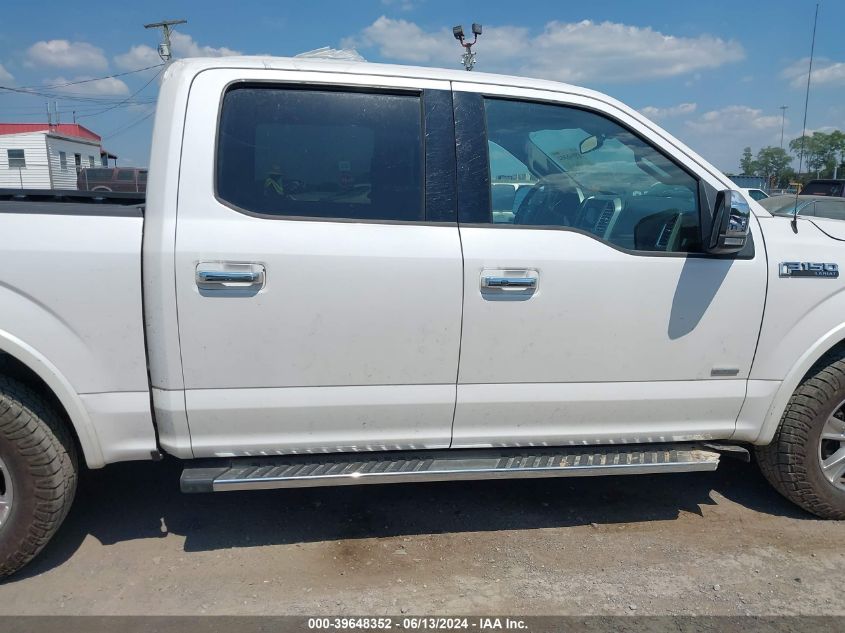 2016 Ford F-150 Lariat VIN: 1FTEW1EGXGKD99269 Lot: 39648352