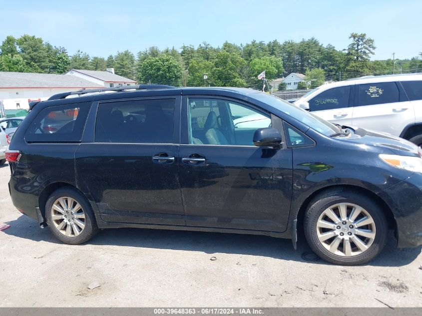 2015 Toyota Sienna Xle 7 Passenger VIN: 5TDDK3DC5FS105141 Lot: 39648363