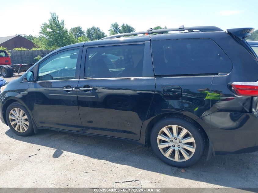 2015 Toyota Sienna Xle 7 Passenger VIN: 5TDDK3DC5FS105141 Lot: 39648363