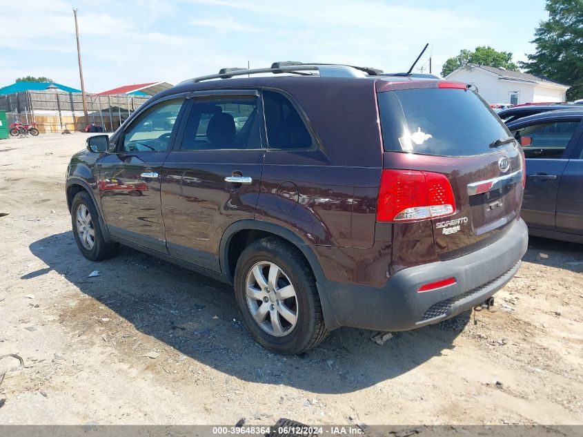 2013 Kia Sorento Lx VIN: 5XYKT4A62DG350904 Lot: 39648364