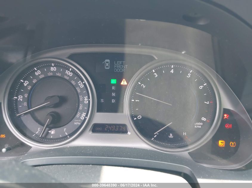 2009 Lexus Is 250 VIN: JTHBK262995089282 Lot: 39648390
